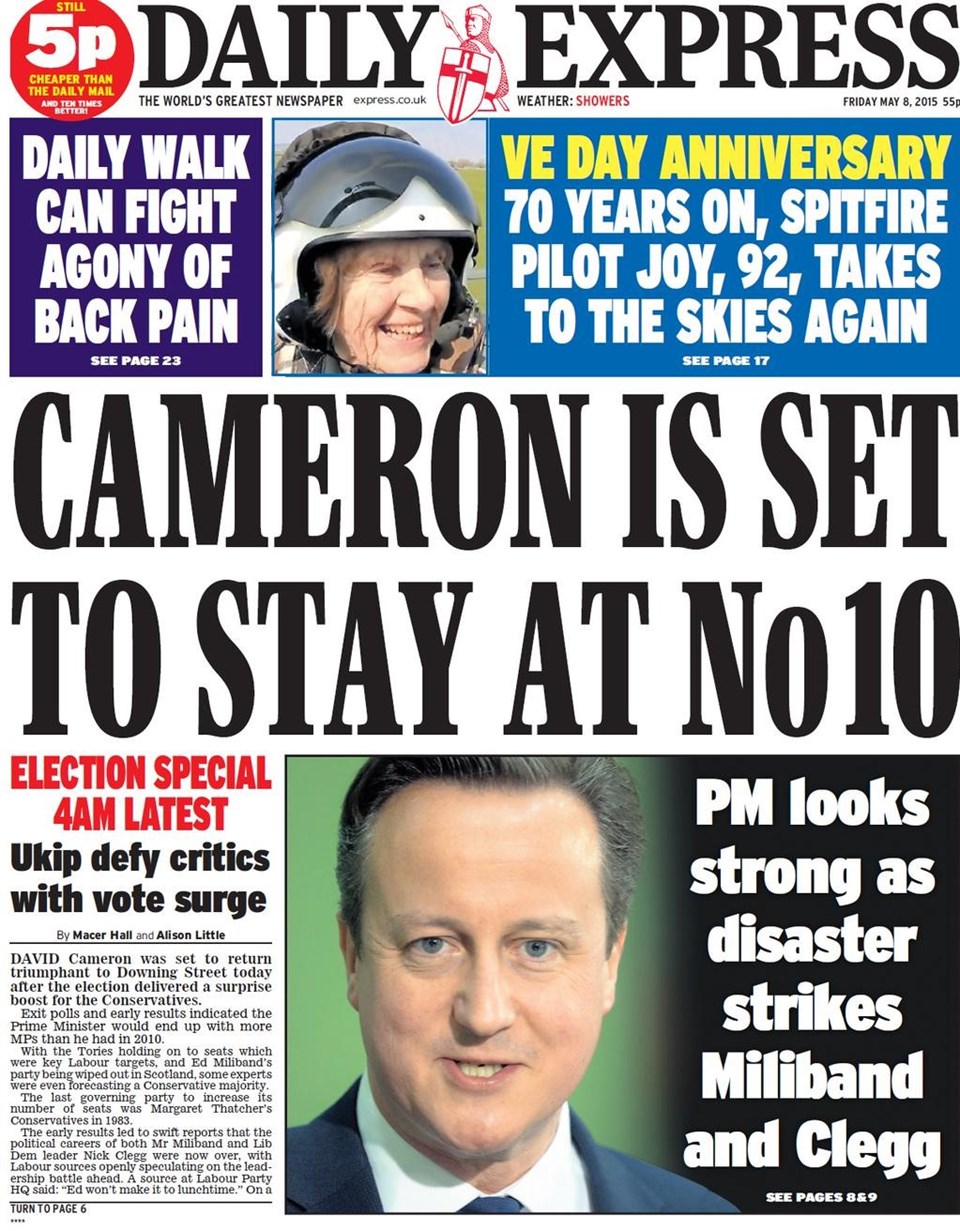 Daily Express: Cameron 10 Numara’daki Başbakanlık Konutu’nda oturmaya devam edecek
