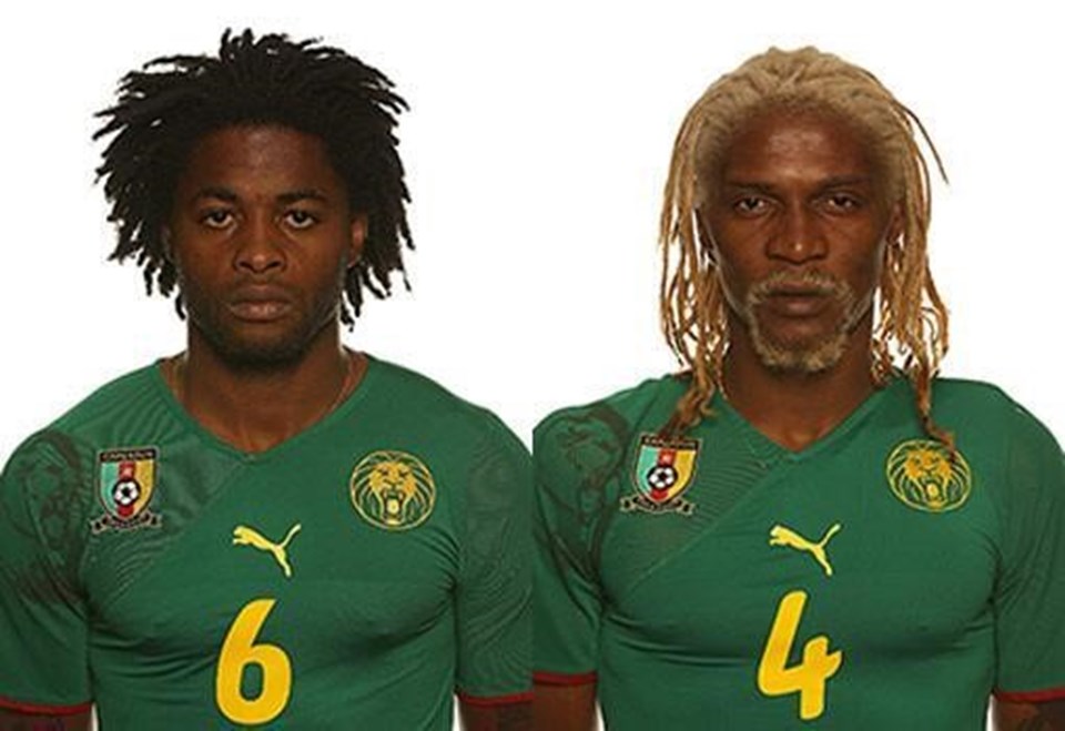 Alex ve Rigobert Song, Kamerun Milli Takımı formasıyla 