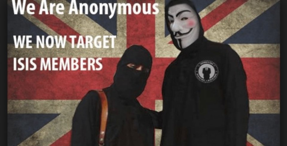 Anonymous siber alemde IŞİD'e karşı savaş ilan ettiğini duyurdu. 