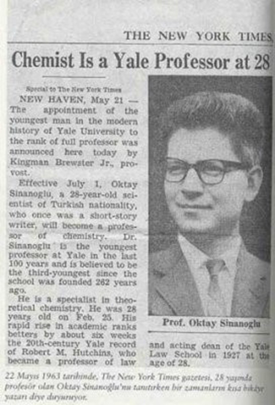 New York Times 21 Mayıs 1963
